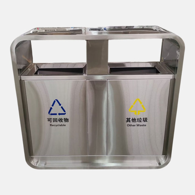 Stainless Steel Waste Bin - 304 Grade Large Capacity Yalau