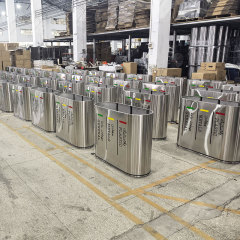 Durable 3-Compartment Stainless Steel Recycling Bin