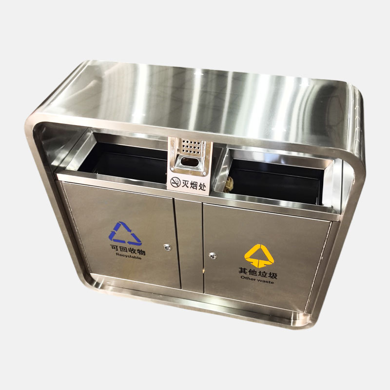 Stainless Steel Waste Bin - 304 Grade Large Capacity Yalau