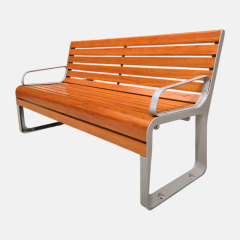 3-Seater Garden Bench Cast Aluminum Backrest Armrests