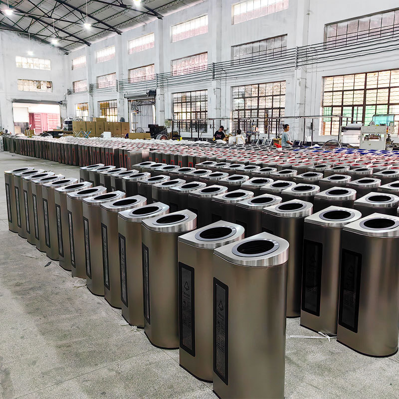 Indoor Classification Rubbish Bin | Stainless Steel