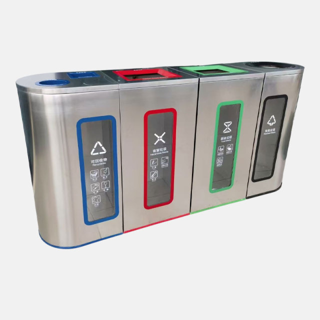 Indoor Classification Rubbish Bin | Stainless Steel