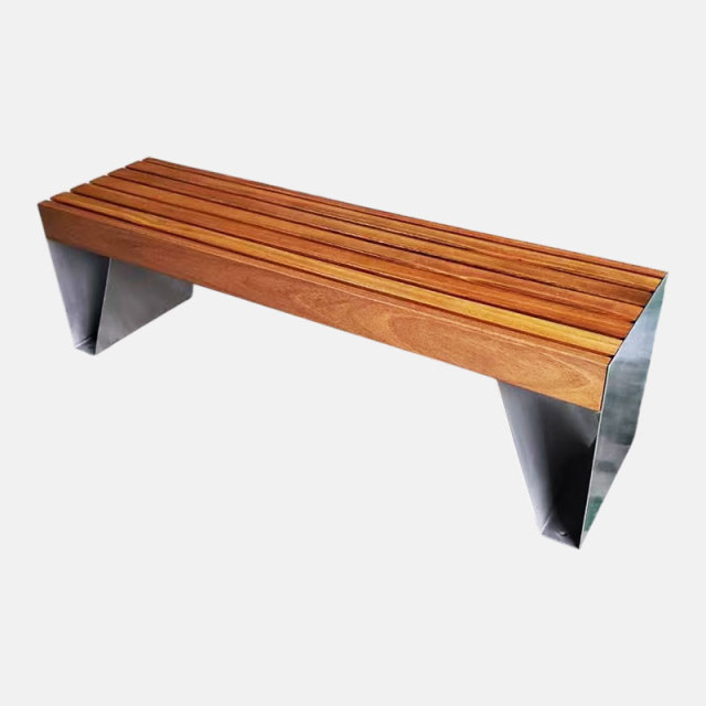 Custom Outdoor Bench Powder-Coated Steel Arlau