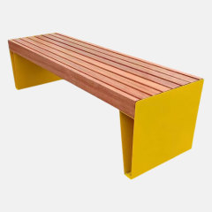 Custom Outdoor Bench Powder-Coated Steel Arlau