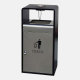 Commercial Trash Can - 40L Stainless Steel Outdoor Waste Bin