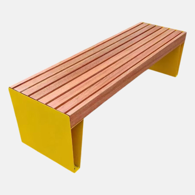 Custom Outdoor Bench Powder-Coated Steel Arlau