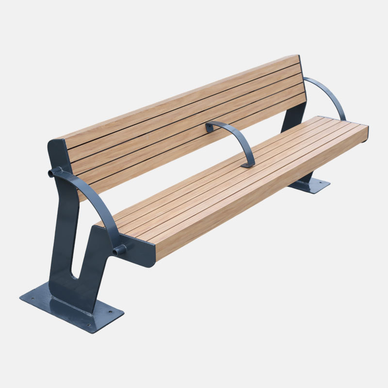 Outdoor Garden Bench Durable Hardwood Plastic Wood Arlau