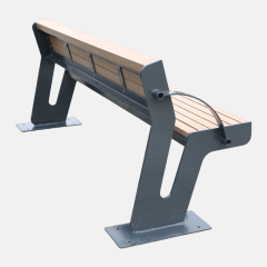 Outdoor Garden Bench Durable Hardwood Plastic Wood Arlau
