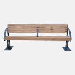 Outdoor Garden Bench Durable Hardwood Plastic Wood Arlau
