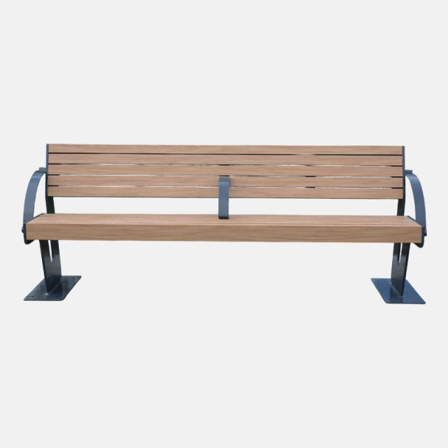 Outdoor Garden Bench Durable Hardwood Plastic Wood Arlau