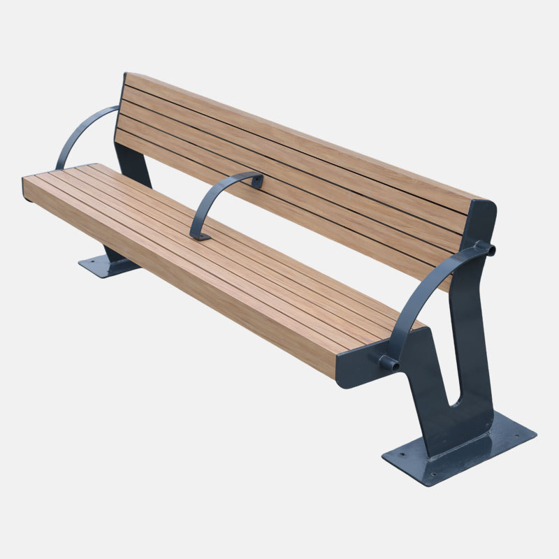 Outdoor Garden Bench Durable Hardwood Plastic Wood Arlau