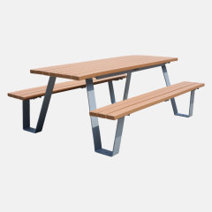 6ft Picnic Table - Wood Plastic and Stainless Steel Outdoor