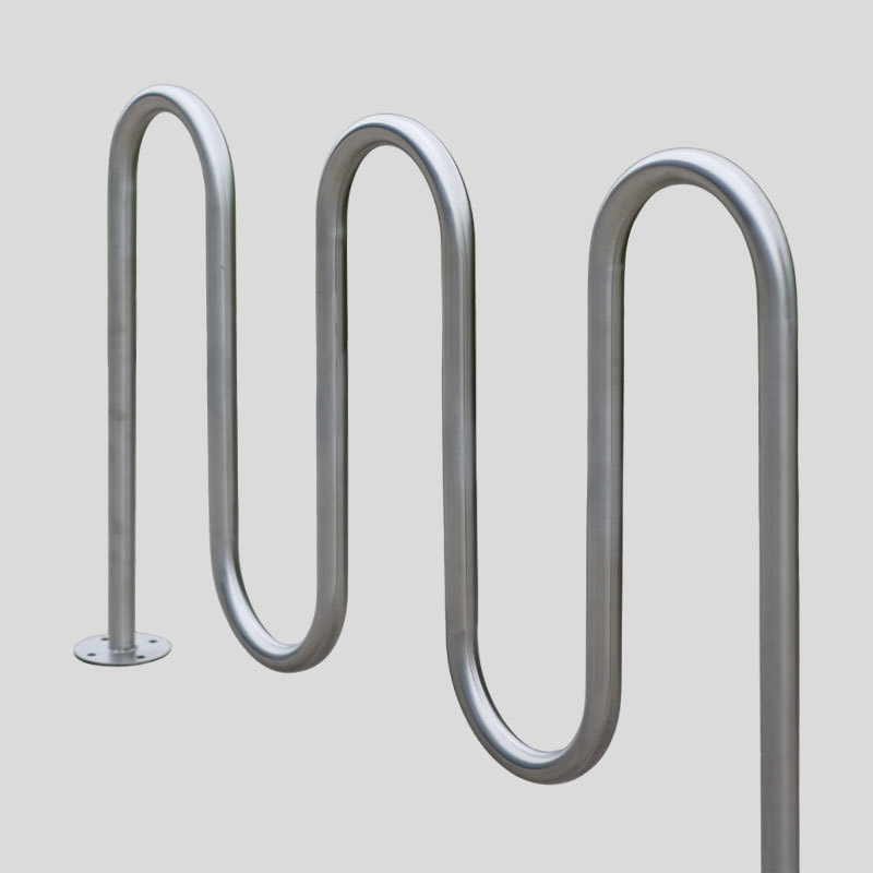 Marine Grade 316 Stainless Steel Bike Rack - 7 Bike Capacity