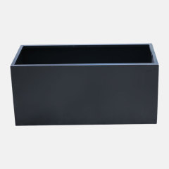 Dual-Purpose Steel Planter Box with Privacy Screen for Modern Spaces