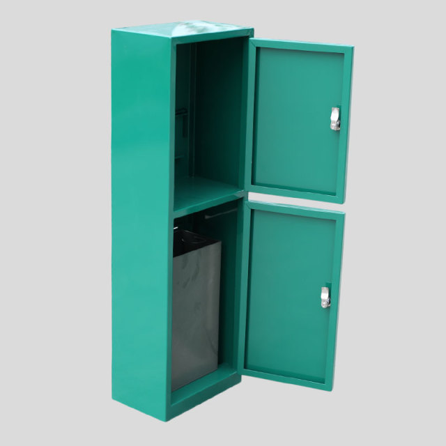 Outdoor Dog Waste Station - Pet Poop Bin with Removable Bucket
