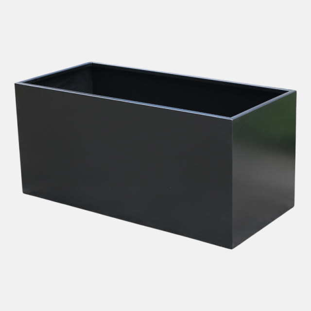 Dual-Purpose Steel Planter Box with Privacy Screen for Modern Spaces