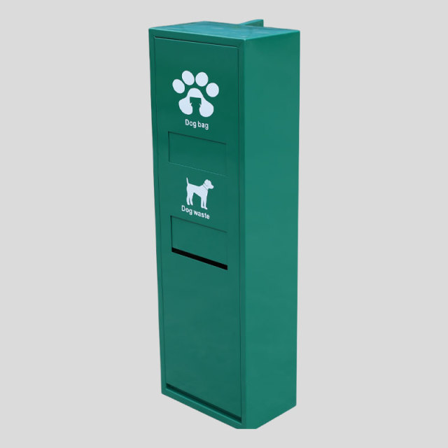 Outdoor Dog Waste Station - Pet Poop Bin with Removable Bucket
