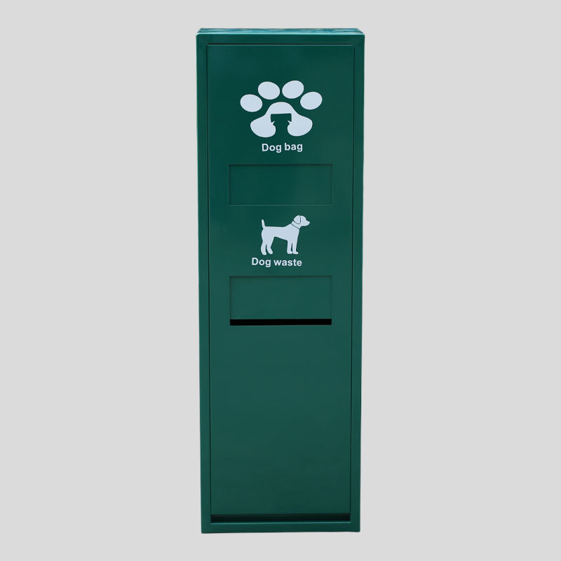 Outdoor Dog Waste Station - Pet Poop Bin with Removable Bucket