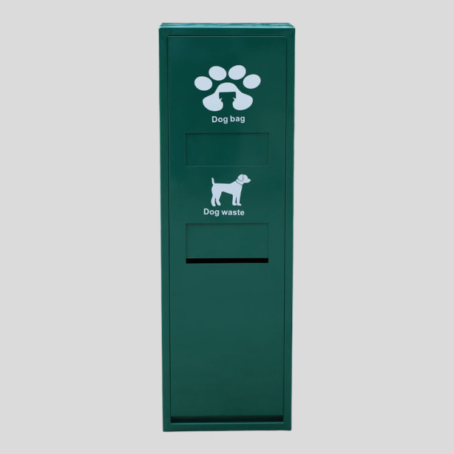Outdoor Dog Waste Station - Pet Poop Bin with Removable Bucket