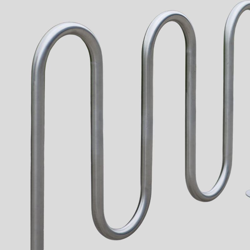 Marine Grade 316 Stainless Steel Bike Rack - 7 Bike Capacity