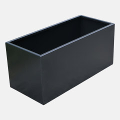 Dual-Purpose Steel Planter Box with Privacy Screen for Modern Spaces