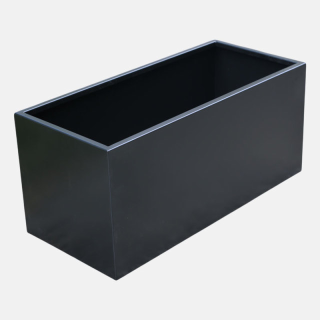 Dual-Purpose Steel Planter Box with Privacy Screen for Modern Spaces