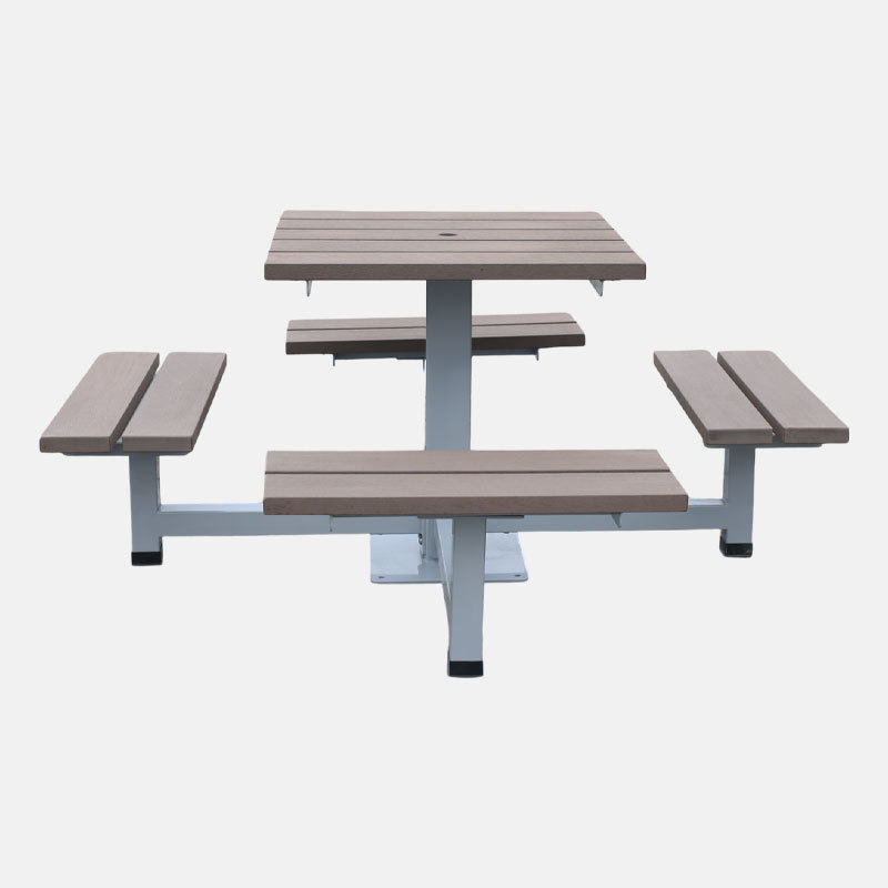 Heavy-Duty 4 Person Picnic Table - Commercial Outdoor Dining Set