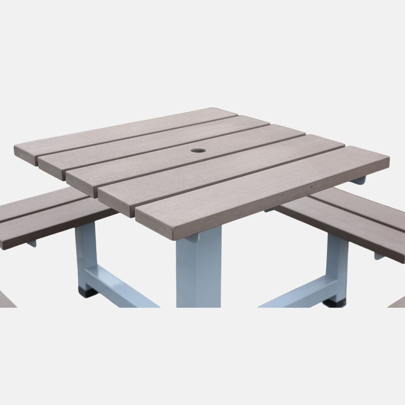 Heavy-Duty 4 Person Picnic Table - Commercial Outdoor Dining Set