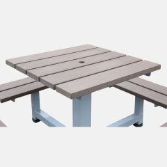 Heavy-Duty 4 Person Picnic Table - Commercial Outdoor Dining Set