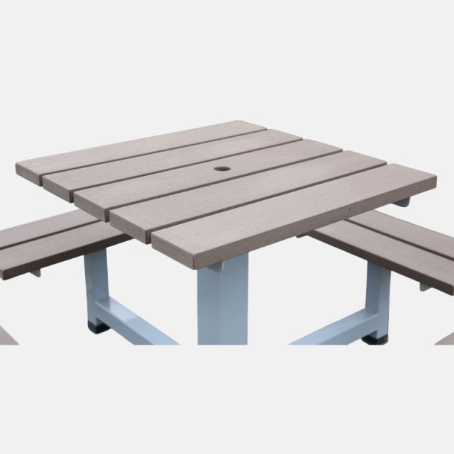 Heavy-Duty 4 Person Picnic Table - Commercial Outdoor Dining Set