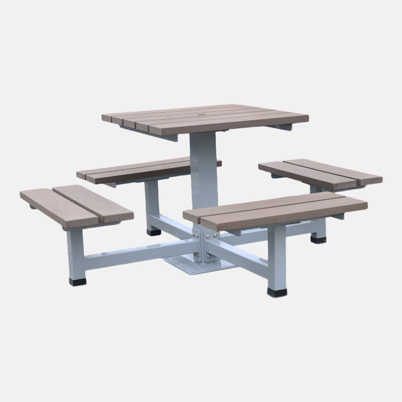 Heavy-Duty 4 Person Picnic Table - Commercial Outdoor Dining Set