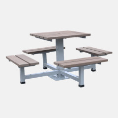 Heavy-Duty 4 Person Picnic Table - Commercial Outdoor Dining Set