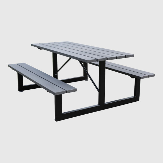 HDPE Outdoor Table  Benches - All-Weather Commercial Picnic Table