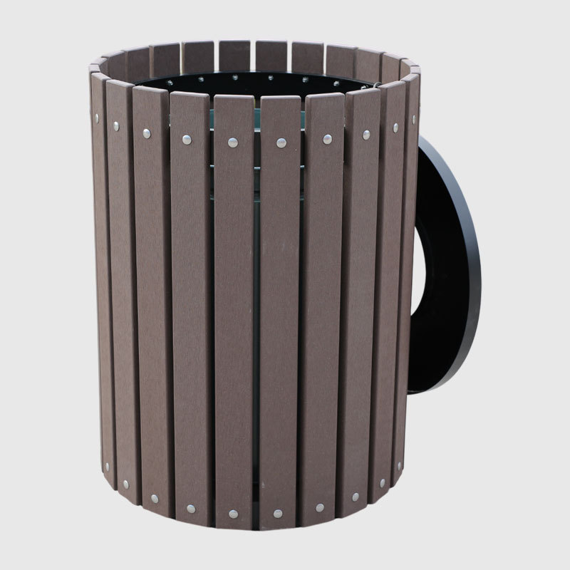 40-Gallon Outdoor Trash Can - Recycled Plastic Bin