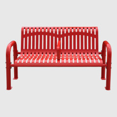 yalau Thermoplastic Coated Steel Park Bench 4-8ft