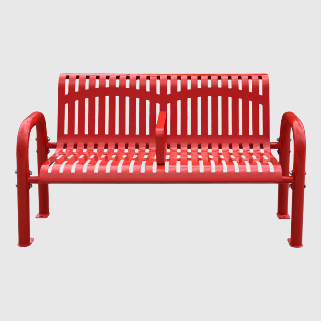 yalau Thermoplastic Coated Steel Park Bench 4-8ft