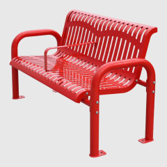 yalau Thermoplastic Coated Steel Park Bench 4-8ft