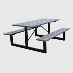 HDPE Outdoor Table  Benches - All-Weather Commercial Picnic Table