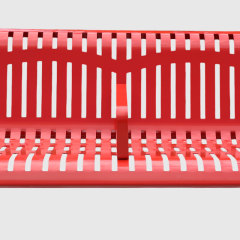yalau Thermoplastic Coated Steel Park Bench 4-8ft