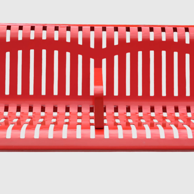 yalau Thermoplastic Coated Steel Park Bench 4-8ft