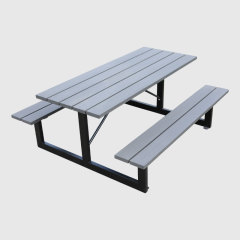 HDPE Outdoor Table  Benches - All-Weather Commercial Picnic Table