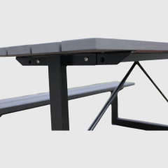 HDPE Outdoor Table  Benches - All-Weather Commercial Picnic Table