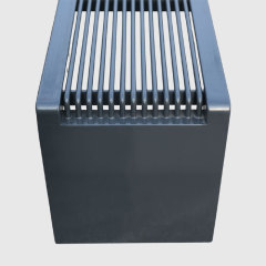 Outdoor Backless Bench – Steel Patio Park Bench