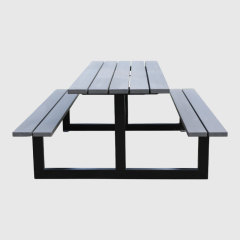 HDPE Outdoor Table  Benches - All-Weather Commercial Picnic Table