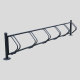 Vintage 5-Bike Parking Rack - Galvanized Steel , Powder Coated - Arlau