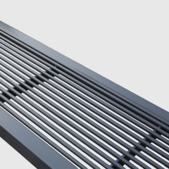 Outdoor Backless Bench – Steel Patio Park Bench