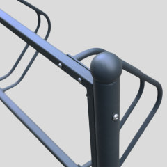 Vintage 5-Bike Parking Rack - Galvanized Steel , Powder Coated - Arlau