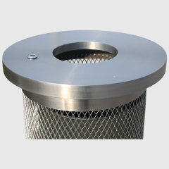 Lockable 304 Stainless Steel Security Trash Can - yalau