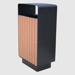 Outdoor Trash Can - Hygienic Side-Opening Bin