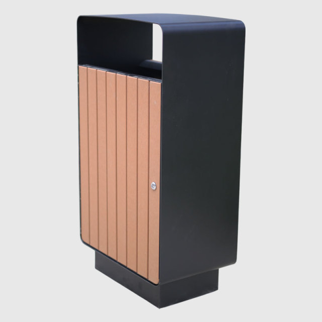 Outdoor Trash Can - Hygienic Side-Opening Bin